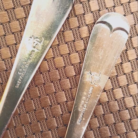 Vintage 🌹E.P.N.S. SHEFFIELD. ENGLAND Silver Utensils - Picture 4 of 11